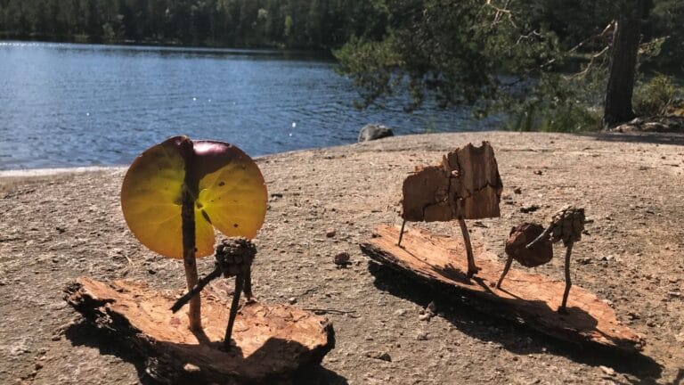 luontoaskastelua lasten kanssa