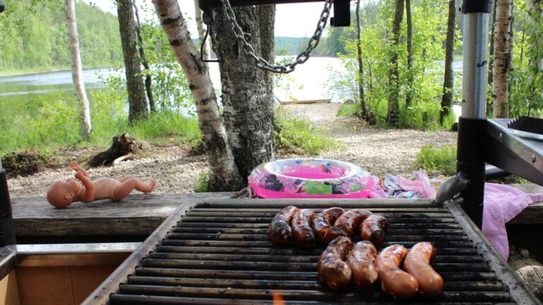 pitkäjärven laavulla lasten kanssa